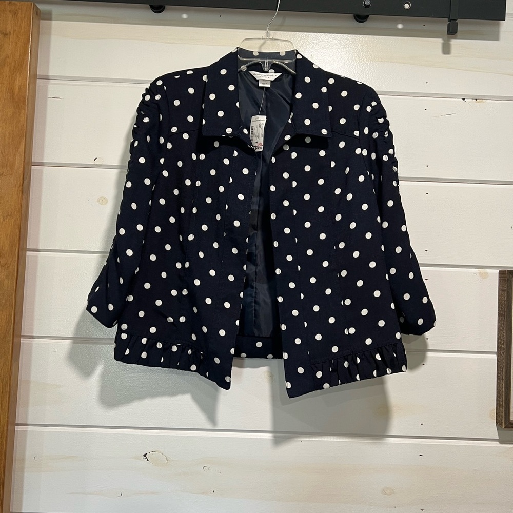 Navy Polka Dot Jacket